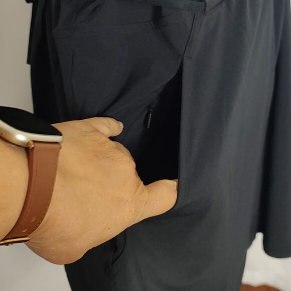 Athleta Marlow Romper Black 1X Sleeveless V-Neck Pockets NEW - Picture 6 of 16